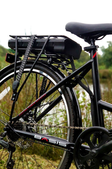 Basis Hybrid Full Size Folding Electric Bike, 700c Wheel, 9.6Ah Battery